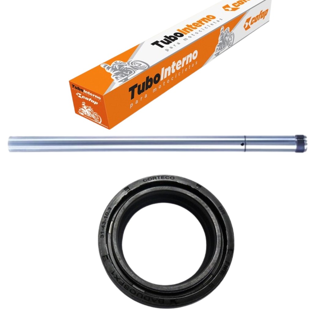 TUBO INTERNO COFAP CG 160 FAN TITAN START + RETENTOR CORTECO