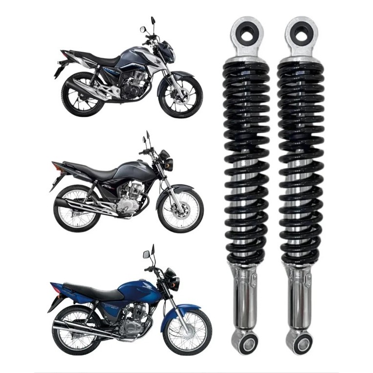 Par Amortecedor Traseiro Honda Fan 150 2010 2011 2012 2013