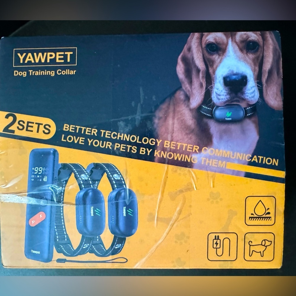 Coleira de Adestramento YAWPET DT-73 para Cães 2 Sets