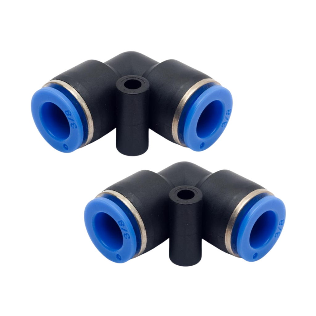 Kit 2 Cotovelo L União Instantâneo Push In Pneumático 4mm 6mm 8mm 10mm 12mm 16mm Ar Comprimido
