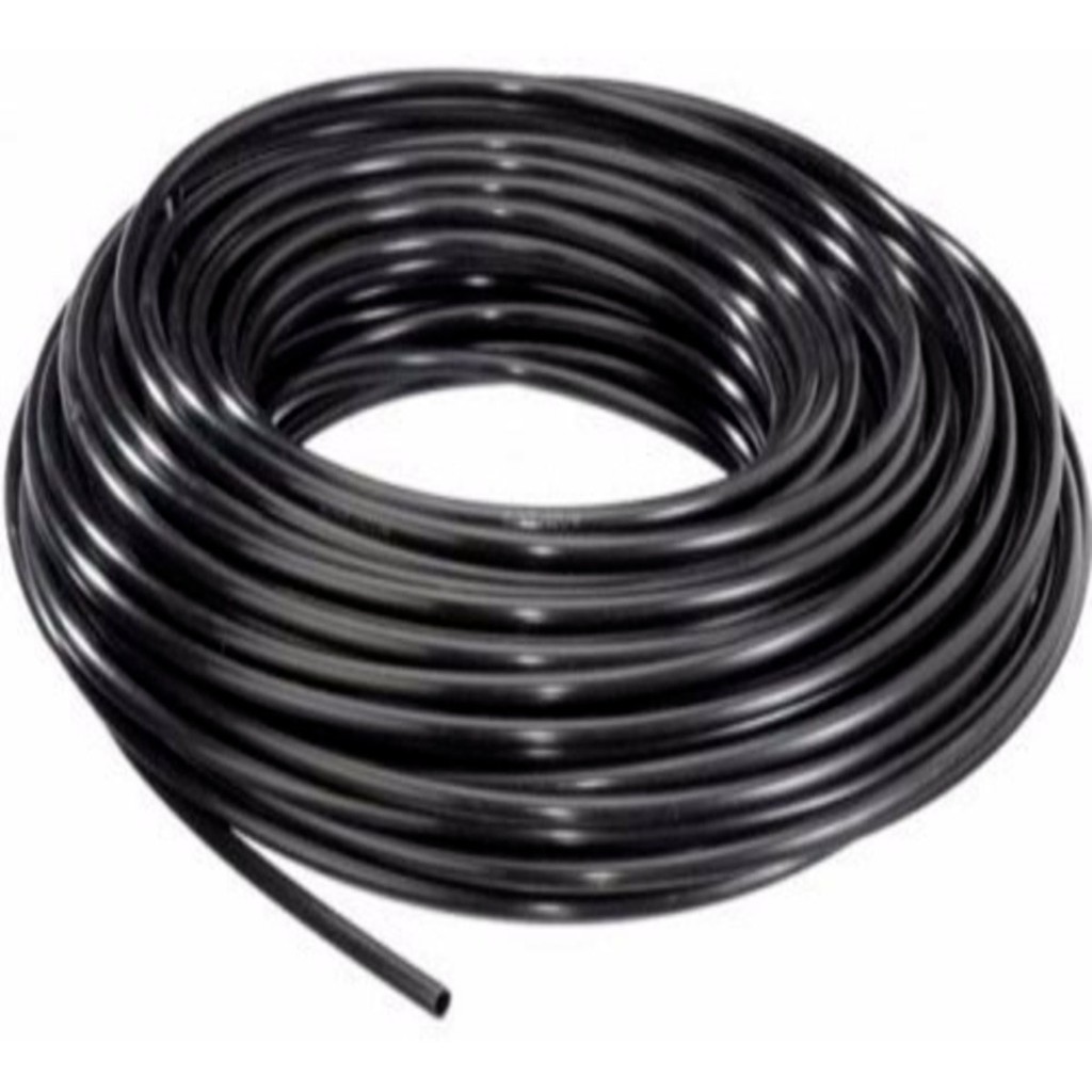 Mangueira Tubo Nylon Preto Tecalon 16mm X 12mm - 100 Metros