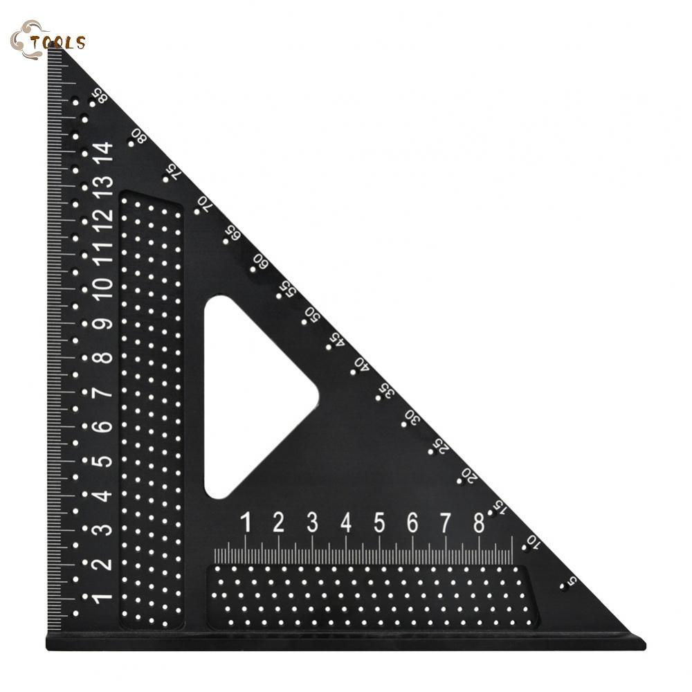 【READY STOCK】7 Inch Lightweight Aluminum Triangle Ruler for Angle Marking and Layout Accuracy-ENUS