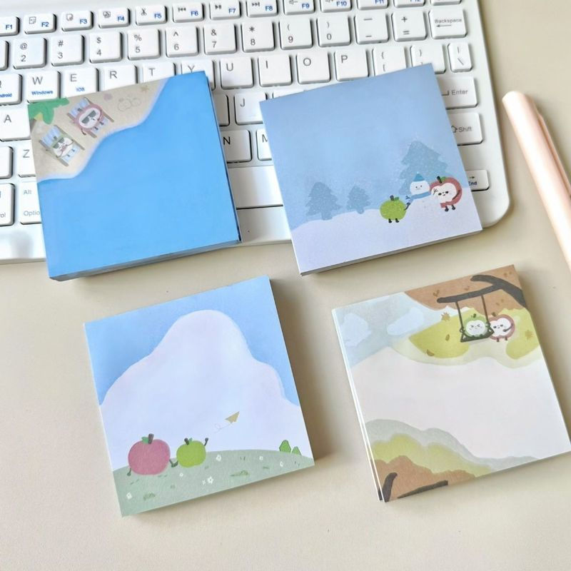 4 Pçs/Set Jogo Amor E Deepspace Caleb Xia YiZhou Sticky Stationery Notepad Postado Em Notas Adesivas design Adesivos not
