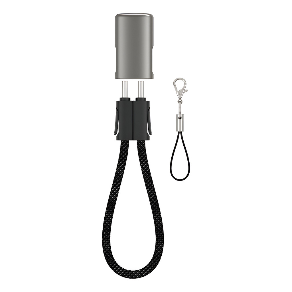 Cabo Usb-c Para Usb-c Wiwu Concise 60w 15cm Chaveiro Preto