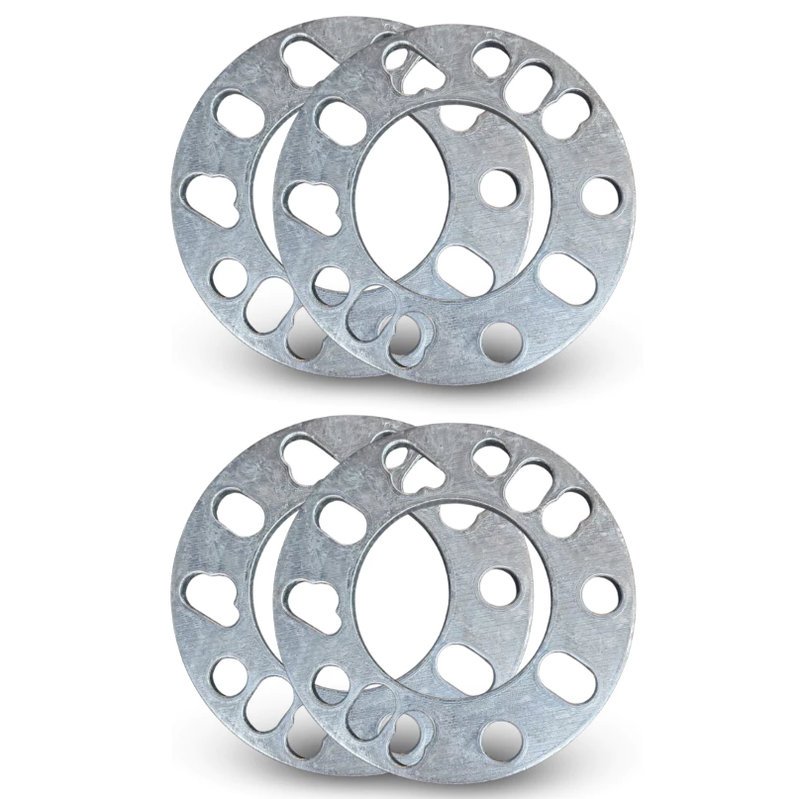 Kit 4 Espaçadores 6mm+ Anéis Centralizadores Rodas Vw 5x100 Polo Golf Virtus Nivus Bora Jetta