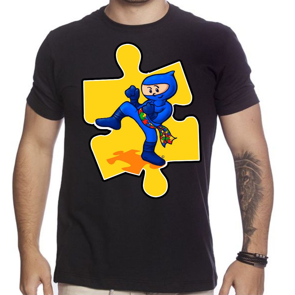 Linda Camiseta Bloco Autista Tea Autism Blusa unissex 100% Algodão Envio Rapido