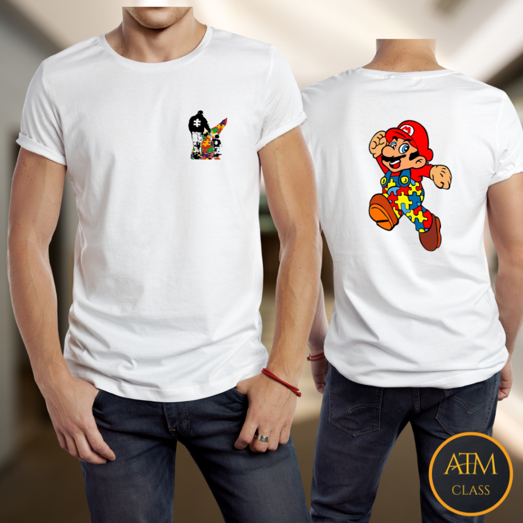 Camiseta Camisa Premium Autism Tea Blusa unissex Infantil e Adulto 100% Algodão Envio Imediato