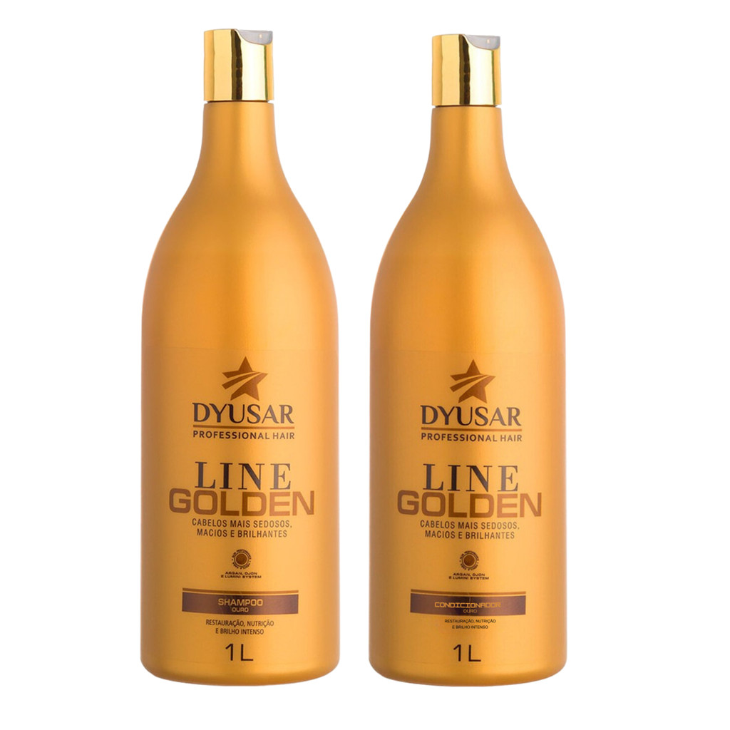 Kit Shampoo e Condicionador Line Golden 1L Dyusar