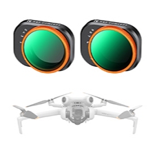 Filtro K & F 2-Pack VND2-32 + VND32-512 Para DJI Mini 4 Pro 28 Camadas
