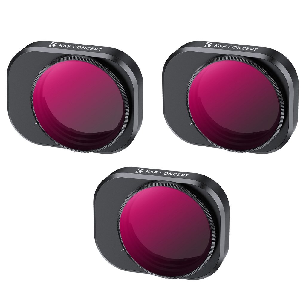 Filtro 2 Em 1 K & F 3-Pack ND8/16/32 PL Para DJI Mini 4 Pro Multirrevestido