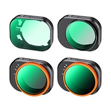K & F 4-Pack VND2-32 + VND32-512 + CPL + Filtro UV Para DJI Mini 4 Pro