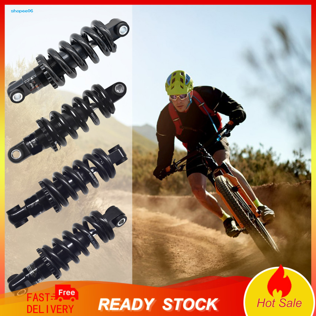 Bike Suspension Shock Absorber High-performance 12.5/15cm Adjustable Rear for Mountain Folding Scooter – for Smooth
