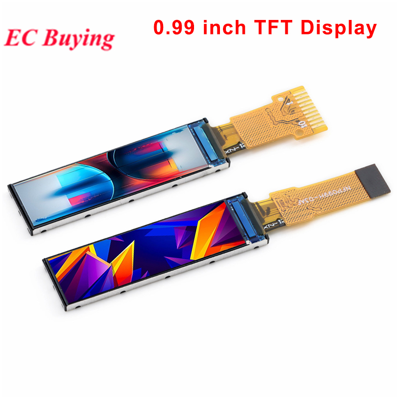 0.99 Polegada Display TFT IPS Tela LCD 40x160 Resolução GC9D01 Driver Interface Serial Painel Nu Para Smartwatch Relógio