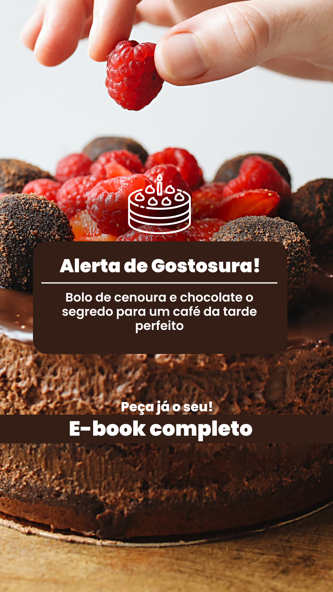 Bolo de cenoura e chocolate: a receita secreta para um café da tarde perfeito
