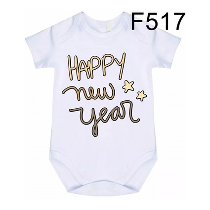 Body Bebê Frases Happy New Year F517