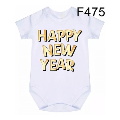 Body Bebê Frases Happy New Year F475