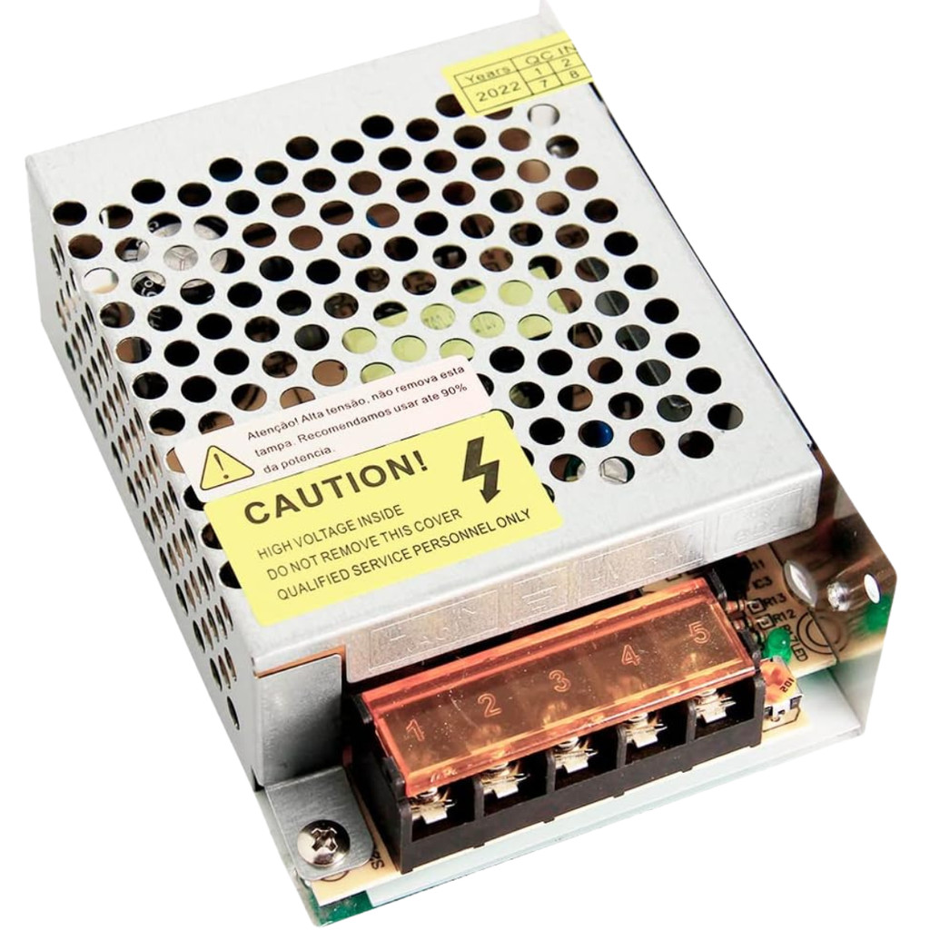 Fonte Chaveada 12V 2A 60W Bivolt Camera Fita Led Som