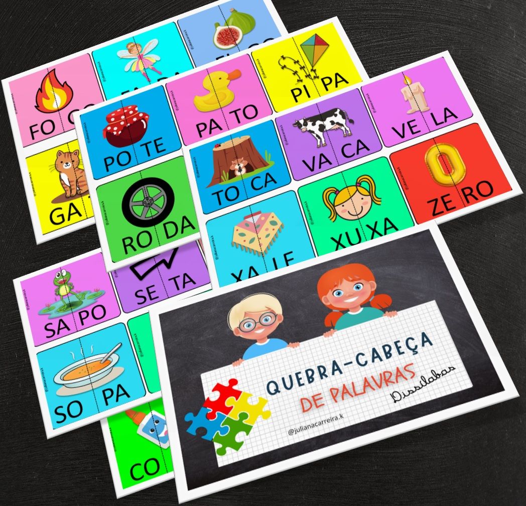 QUEBRA-CABEÇA DE PALAVRAS dissílabas
