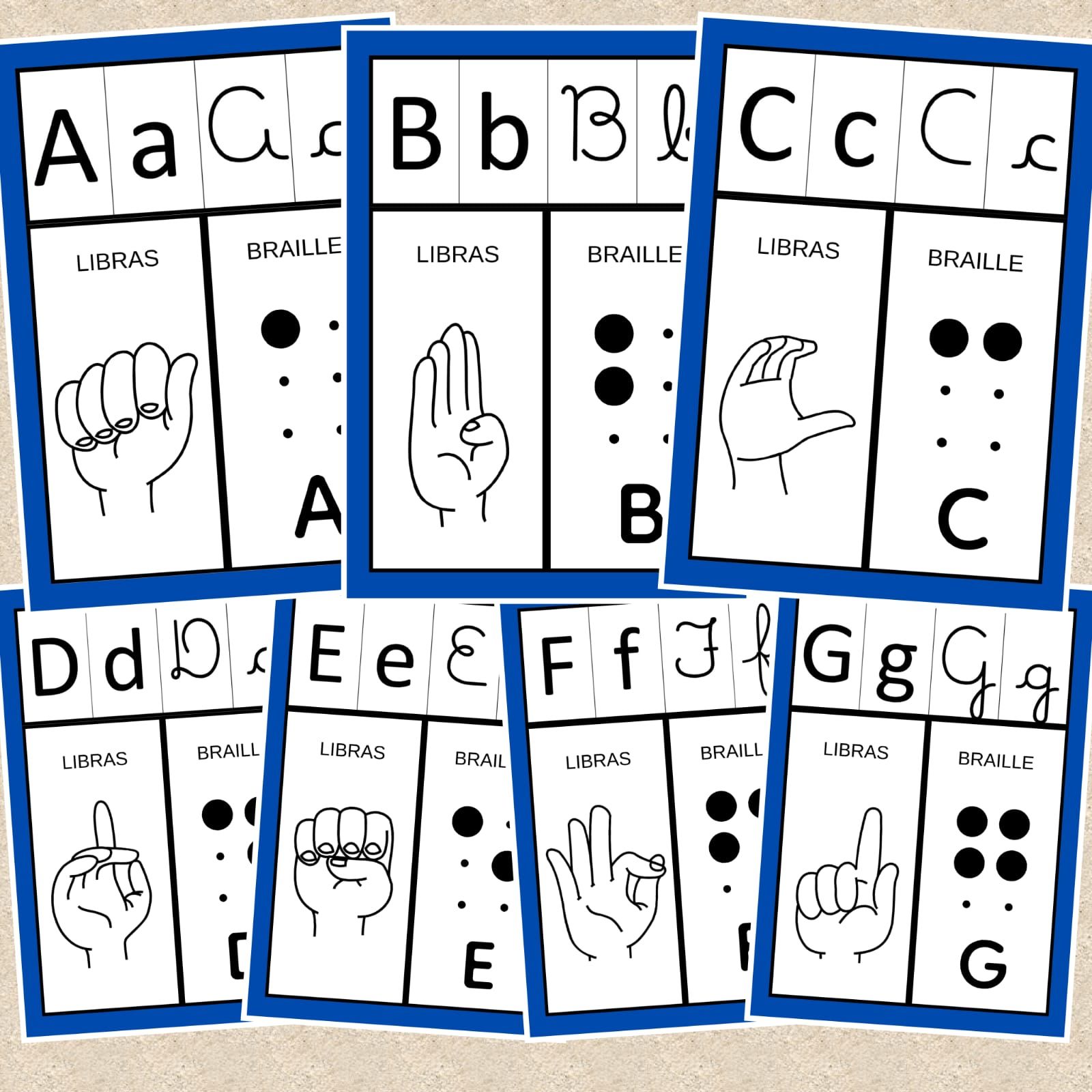 ALFABETO DE PAREDE LIBRAS E BRAILLE