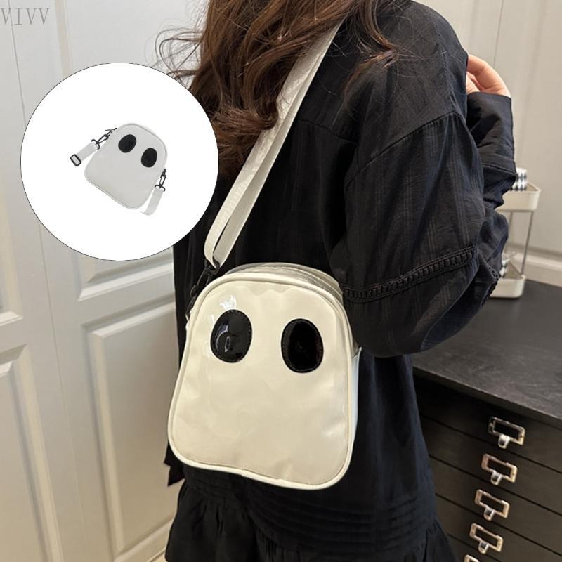 Vivvv Compact Colorful Caveira Crossbody Bolsa Prática Para Armazenamento Essencial Diário