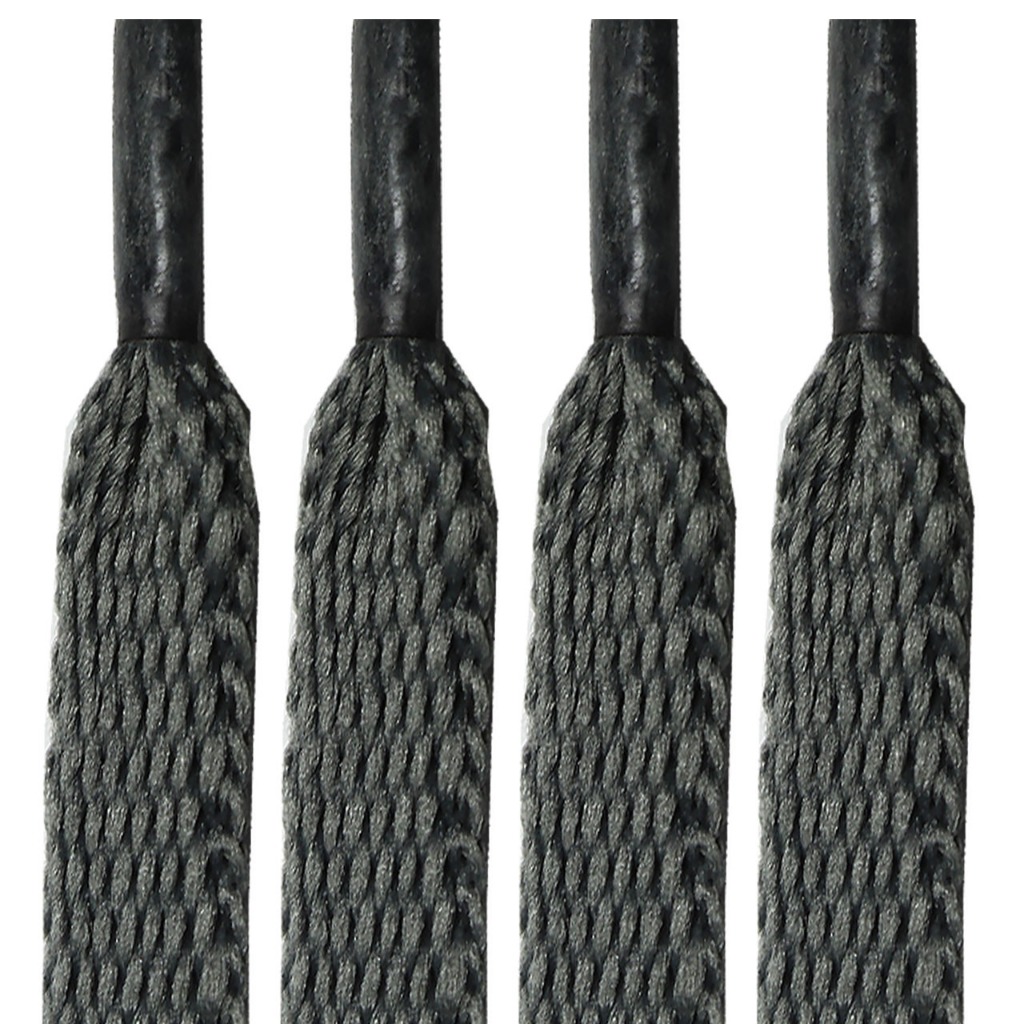 Cadarço cinza chumbo  1,20m 120cm Tênis Cano Baixo Tradicional Chato