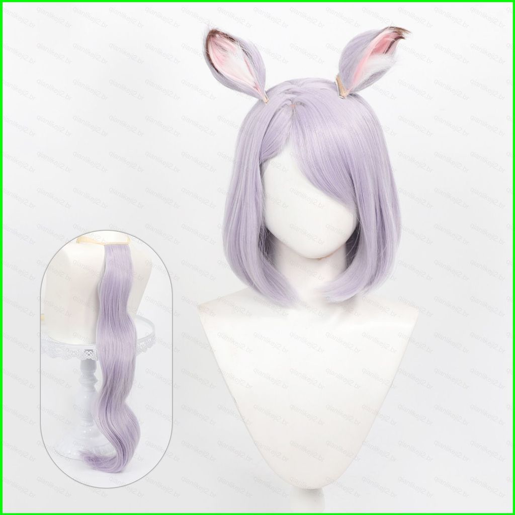 Chainsmoker Gato Cosplay Peruca Curta Imoko Sato Anime Resistente Ao Calor Cabelo Sintético Com Orelhas E Cauda
