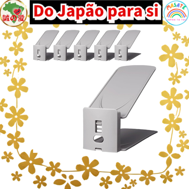 Like-it Shoe Space Saver 6個入り SH-01L Multi-Level Adjustable Shoe Rack, Space Saving Lower Closet Organizer 6-Pack 【Do Ja