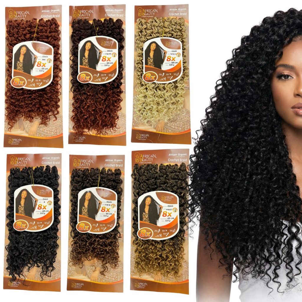 Cabelo Orgânico African Beauty oásis  Braid 80cm 320g - Fibra Premium