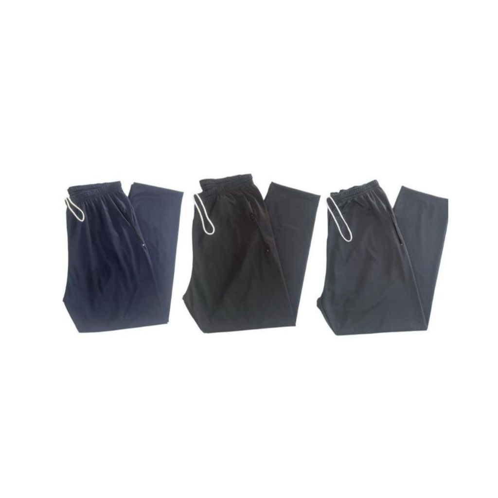 KIT 3 CalçaS PLUS SIZE Masculina Chimpa BOLSOS LATERAIS Poliéster Casual (flanelada na parte interna)