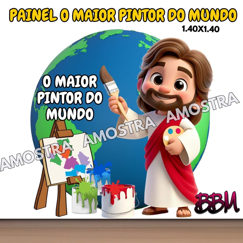 PAINEL TEMÁTICO O MAIOR PINTOR DO MUNDO ????????????️????️????
