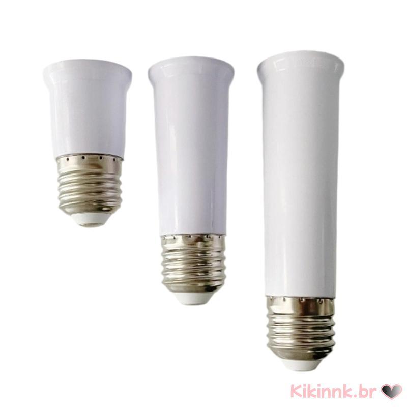 3 Pack E27 Soquete Extensão 65 95 120mm Para Ventilador Teto E Lâmpada LED