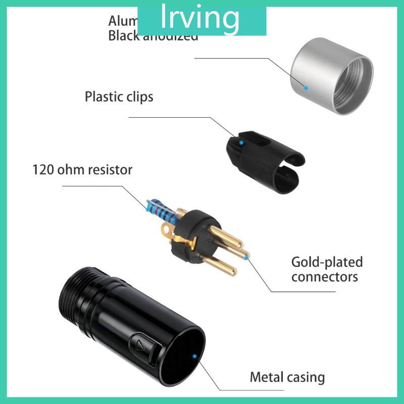 LRVI Line Terminators Plug 2 Pack Conector 120 Ohms E 3 Pinos