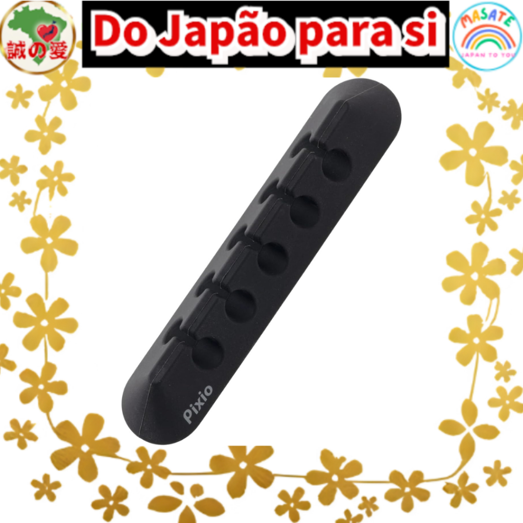 Pixio Magnetic Cable Holder Silicone Cord Clip Desktop Drop Organizer 3-Pack 【Do Japão para você】