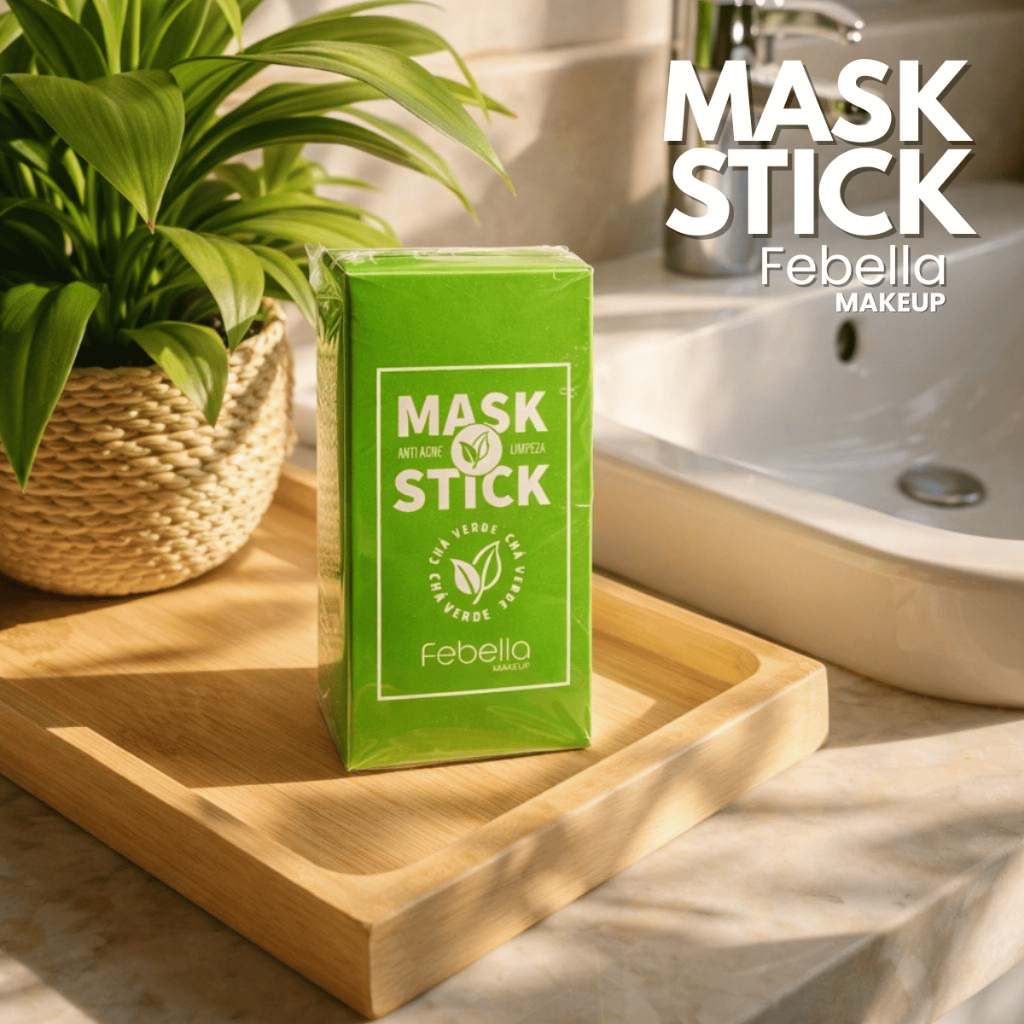 Máscara Facial Stick Chá Verde Feello | Limpeza Profunda | Controle de Oleosidade | Antiacne