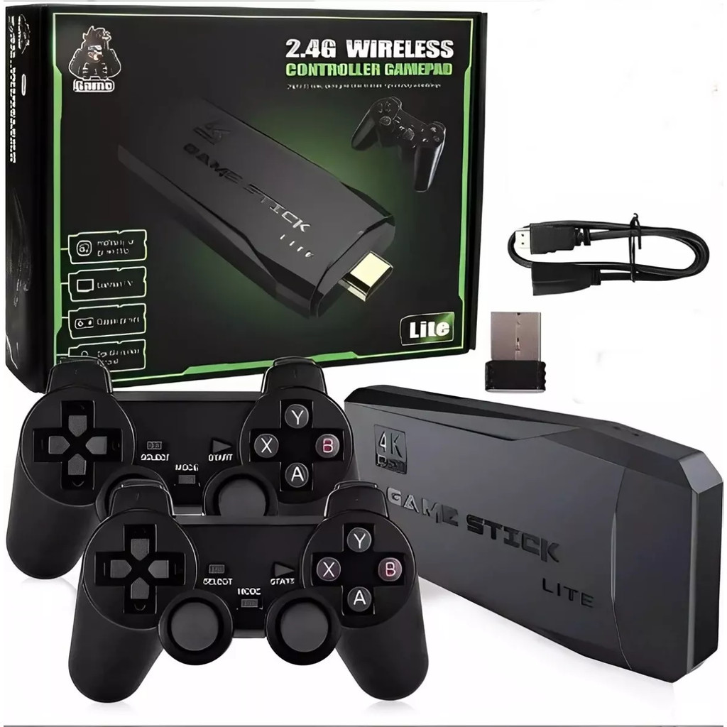 Video Game Stick Lite +10000 Jogos 2 Controle