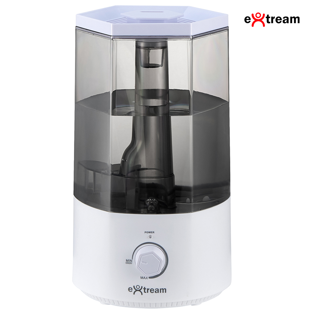 Umidificador de Ar Ultrassônico 2.5L Aura Extream Good Breathing - Silencioso e Compacto Bivolt - Preto Fumê