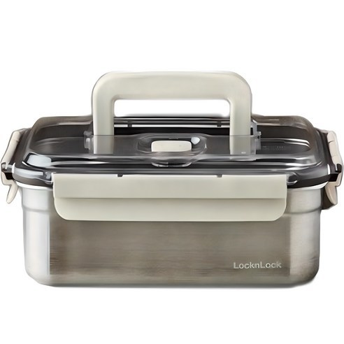 LocknLock Breathing Recipiente Kimchi De Aço Inoxidável 3L/5.3L Armazenamento Hermético De Alimentos Com Alça