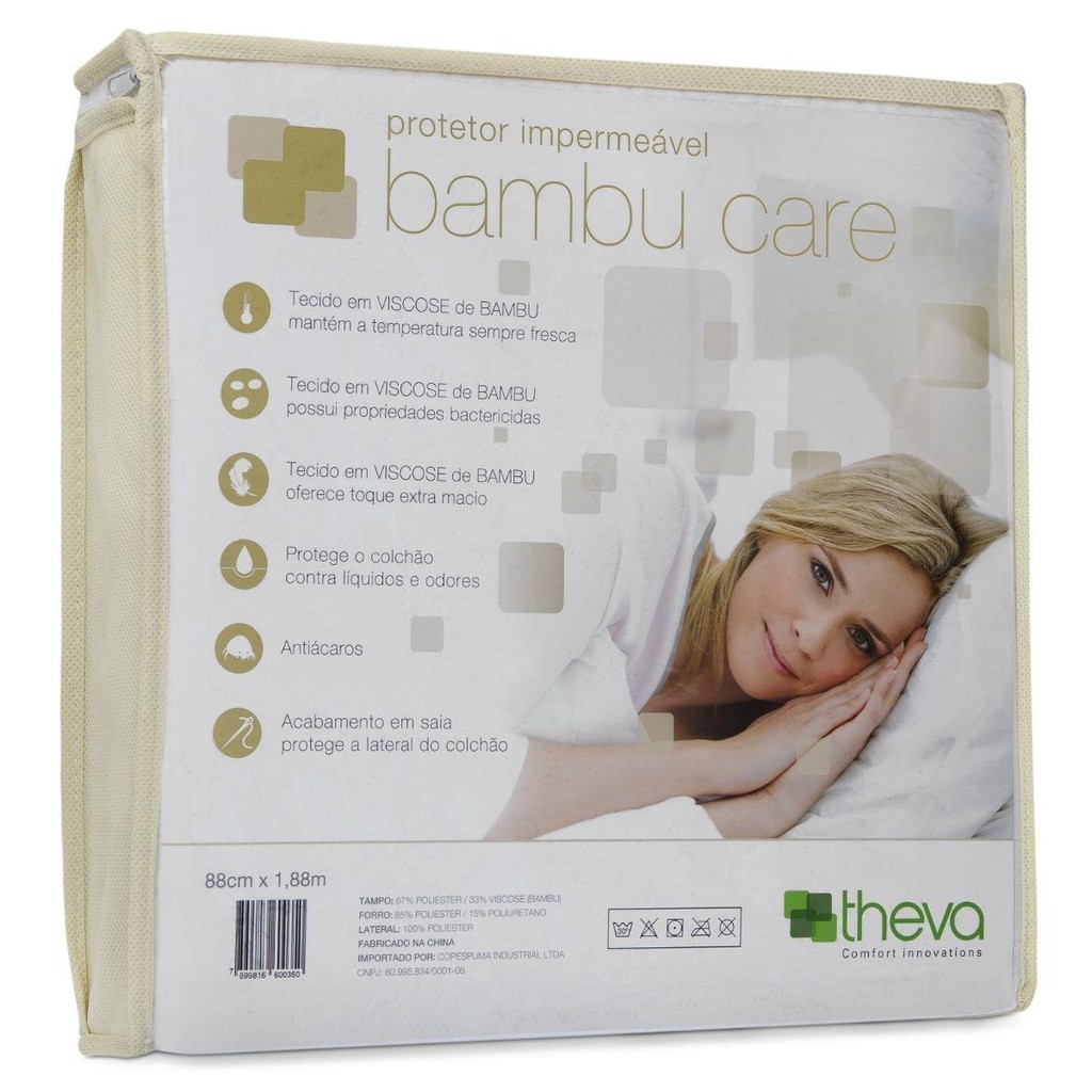 Colchão Em Viscose De Bambu Care Casal Queen 158X198