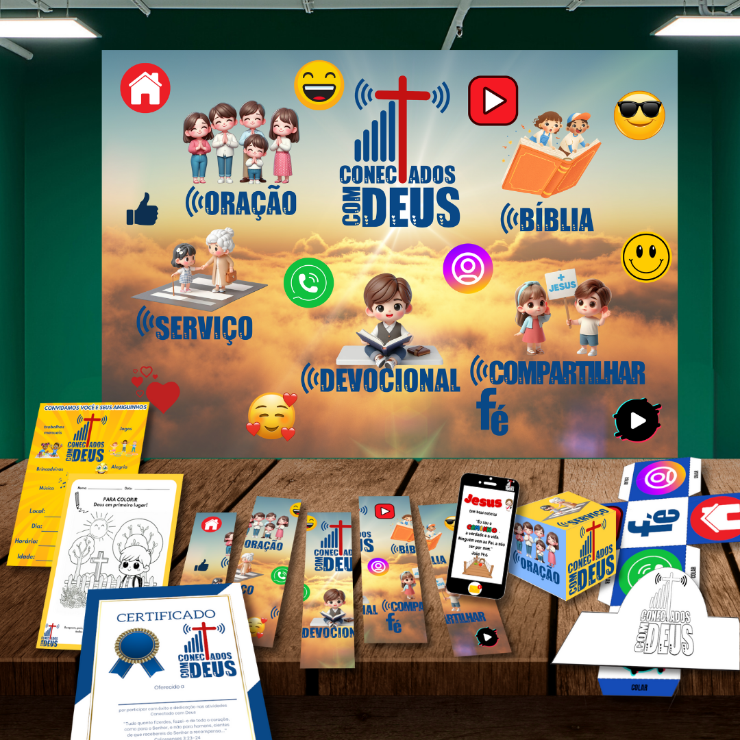 Kit EBF Conectados com Deus + Painel