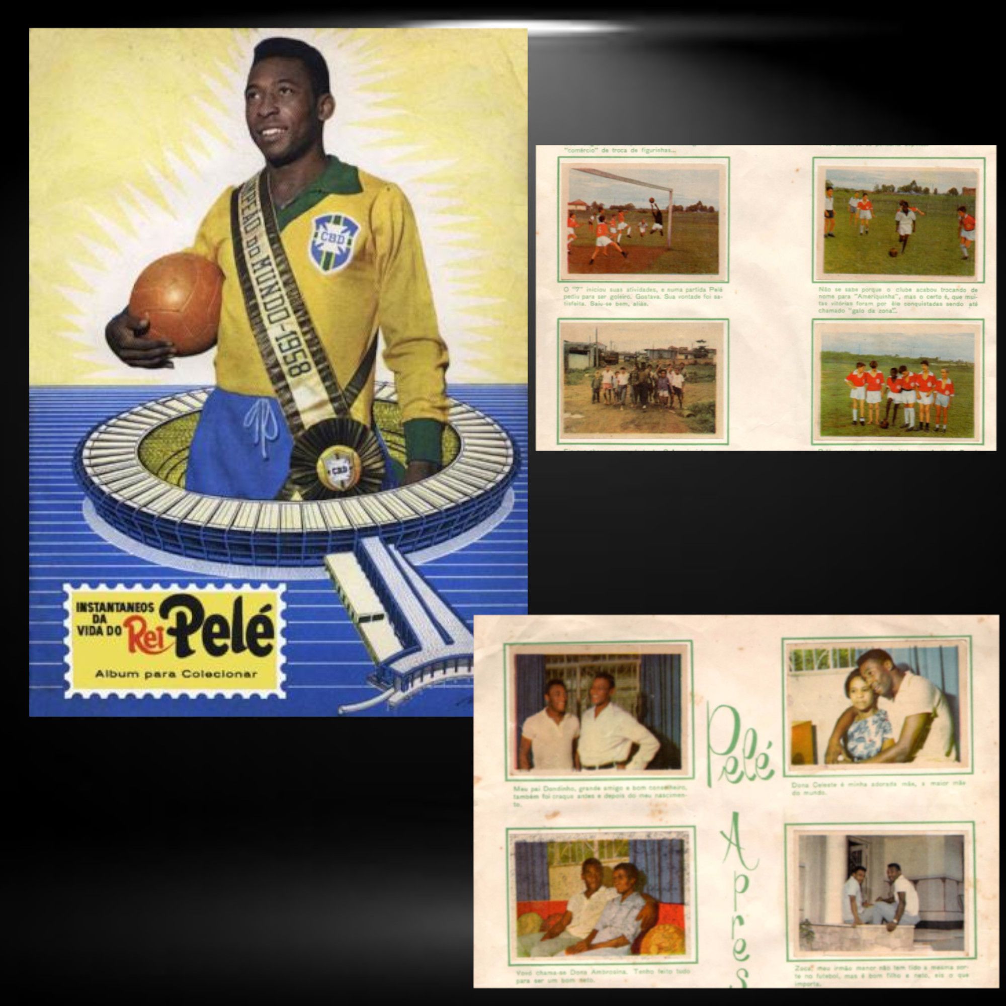 Álbum de Figurinhas do Pelé de 1965 - Digitalizado