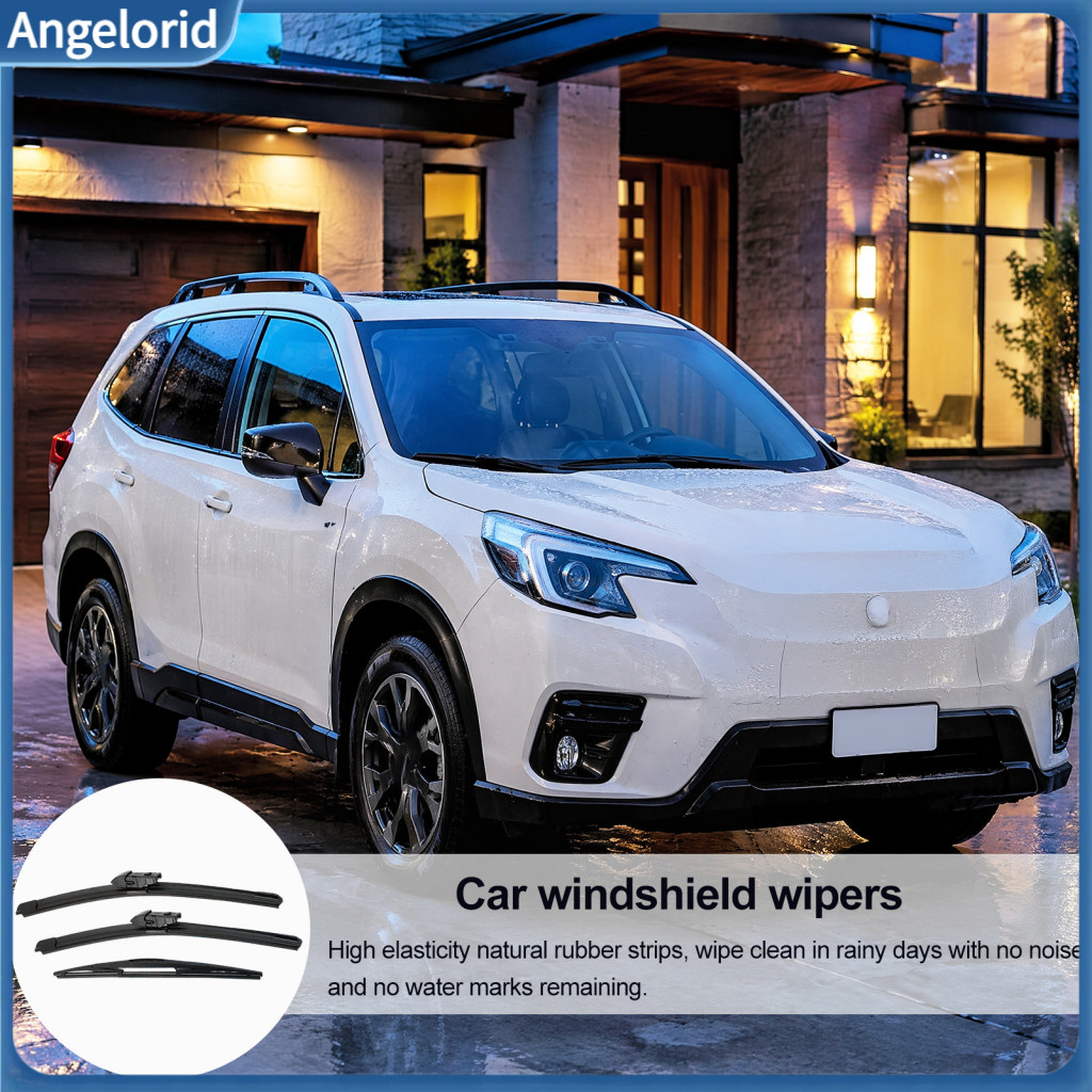 Heavy Duty Car Wipers Replacement Front Rear 3pcs Beam Wiper Blades Set for Subaru Forester Sk 2018-2024 261614 Silent D