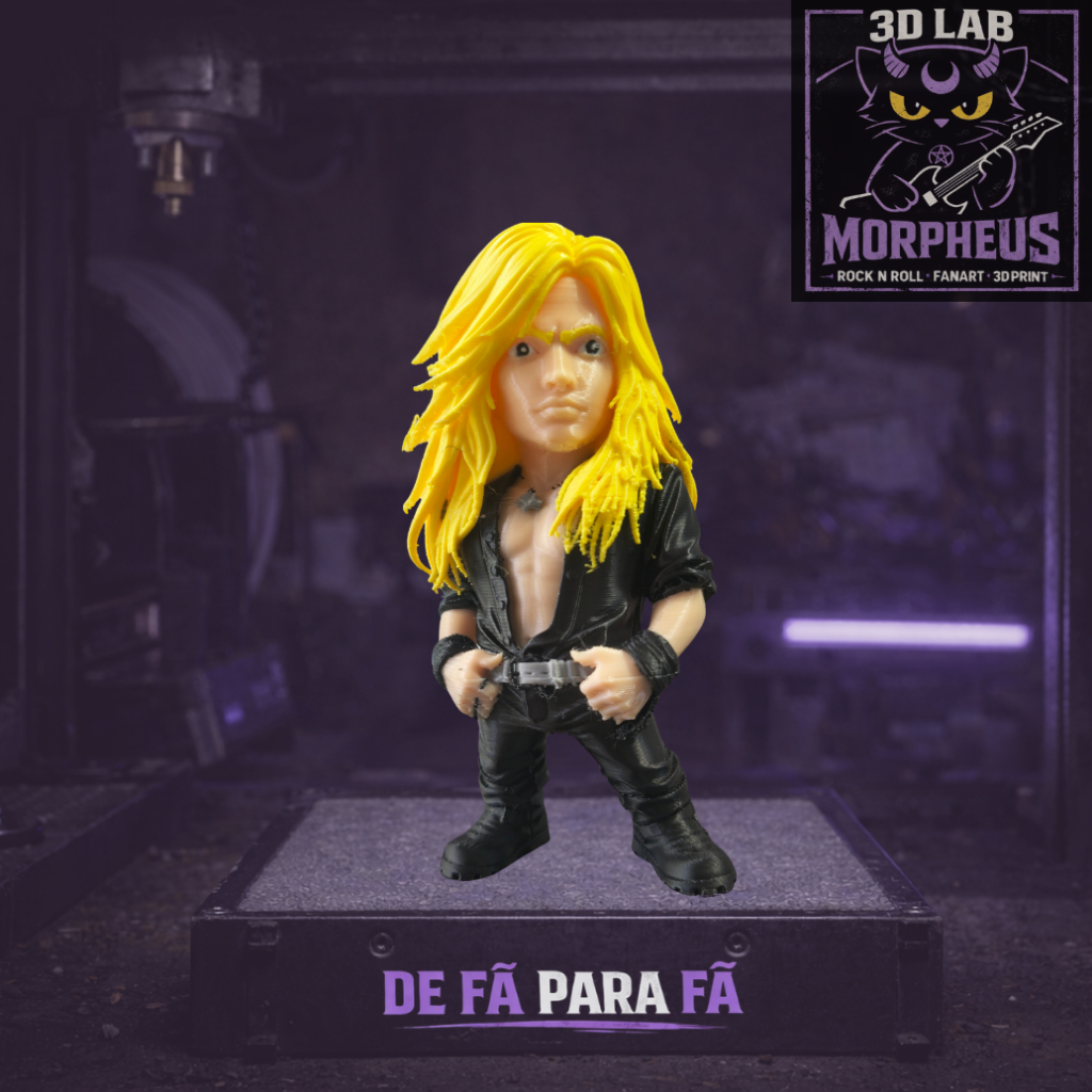 Morpheus PopCrafters 80s Rock Vocal Icon Seb. B. Tribute Impressão 3D Premium