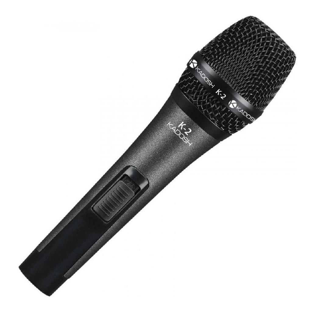 Microfone Kadosh K2 Cardioide Dinâmico Cabo XLR Preto Gravação Vocal Instrumento