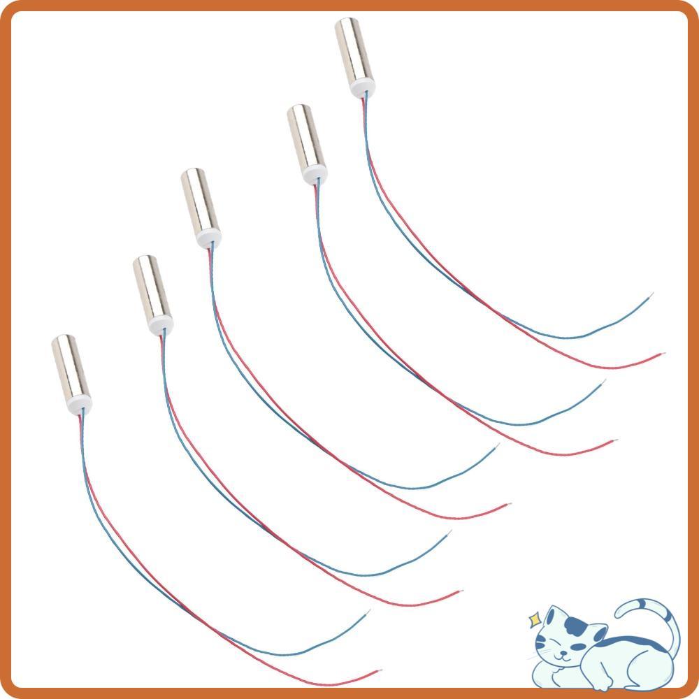 5pcs Micro Motor DC , De Vibração Coreless 14500rpm 7x25mm Vibratório À Prova D'água De 1-6V Para Massageador