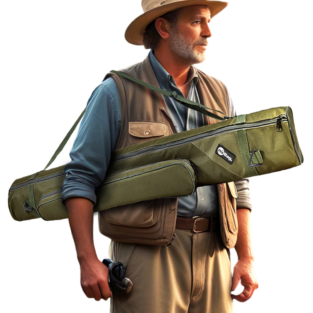 Bolsa Para Pesca 80cm Capa Para Varas E Tripé Com Bolso Frontal E Alça Espaçosa Kit com 05 ou 10
