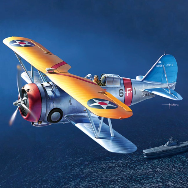Kits Modelos De Plástico Academy Hobby 1/48 Balança USN F3F-2 VF-6 