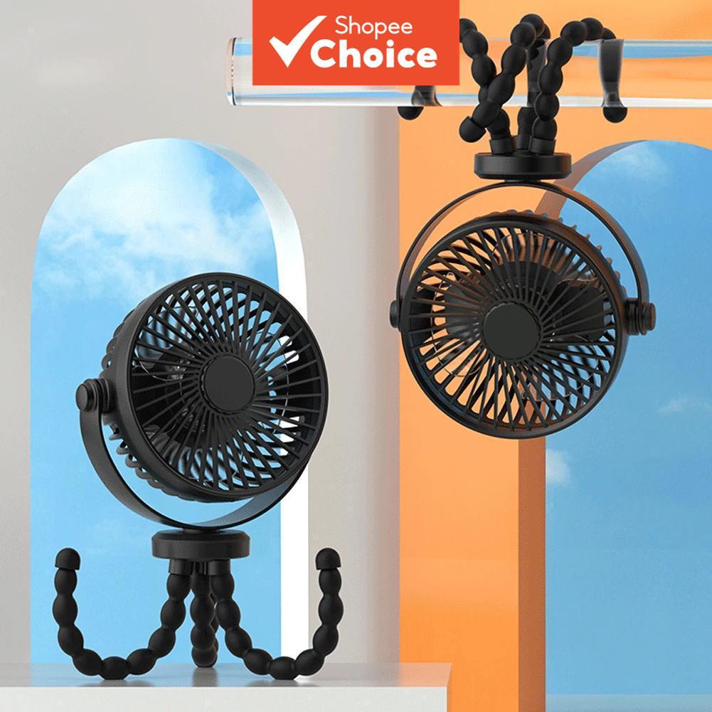 Ventilador Portátil 2026 Polvo para Carrinho de Bebê 4800mAh Recarregável Mini Ventilador de Mão Ajustável