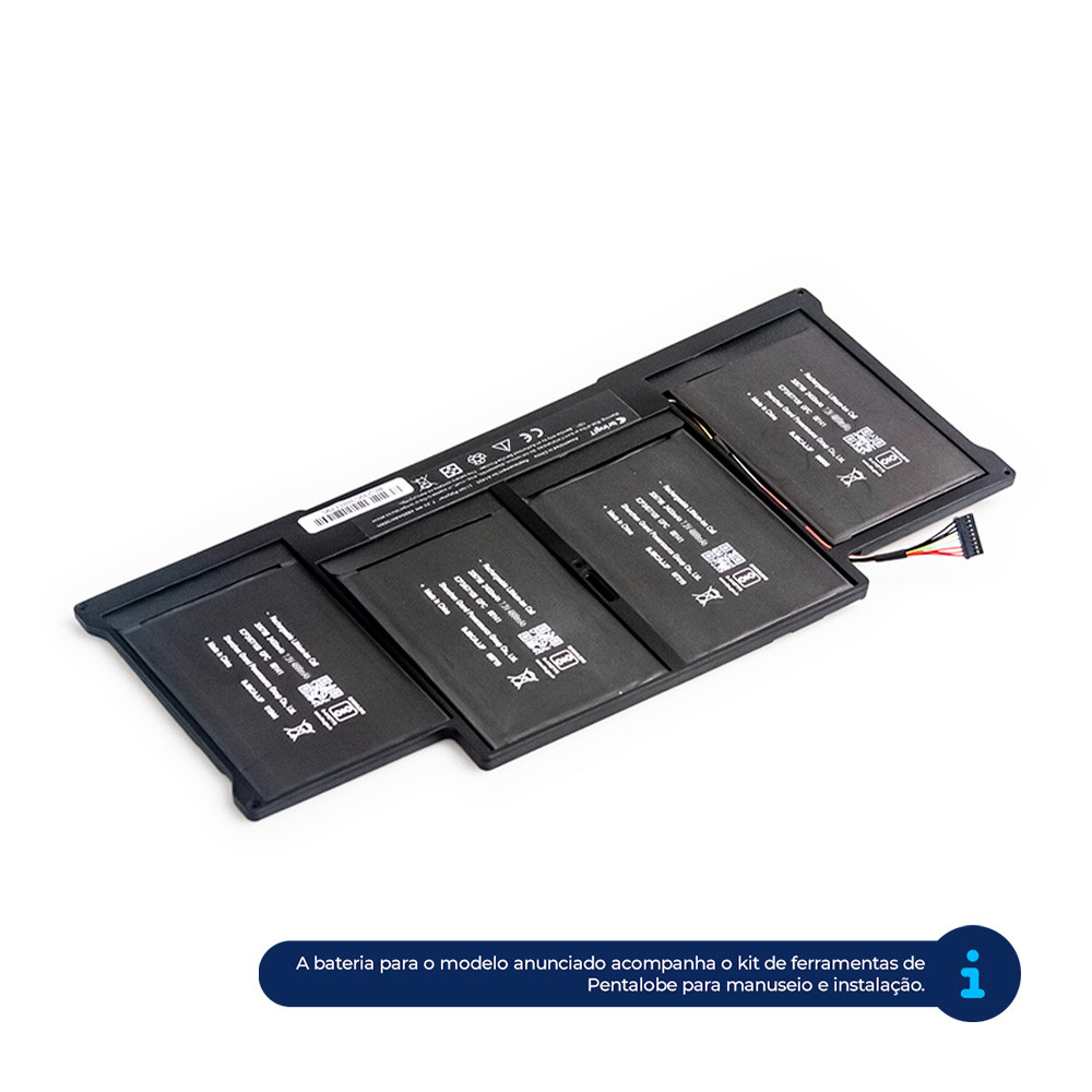 Bateria para Notebook Apple Macbook A1405 A1369 A1466 4800mAh 7.3V