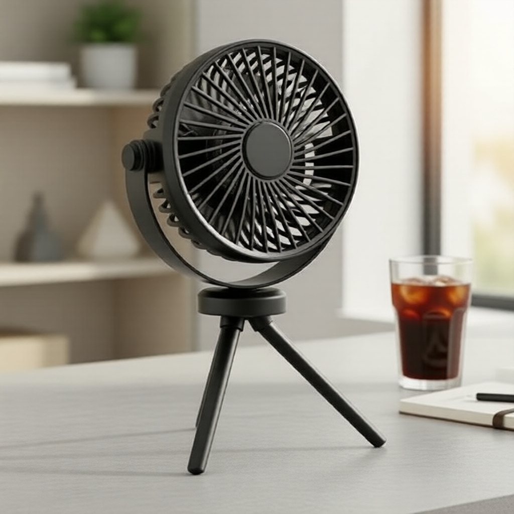 Ventilador portátil polvo 2026 para carrinho de bebê, mini ventilador recarregável 4800mAh, ventilador de mão ajustável