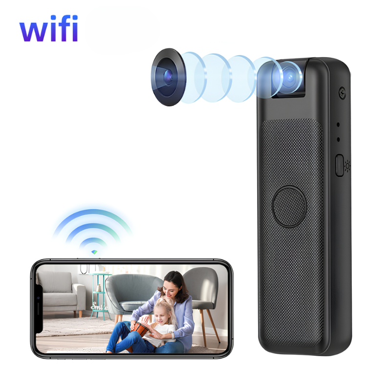 Câmera Mini Portátil Grampo Traseiro HD 1080P WiFi Gravadores de vídeo